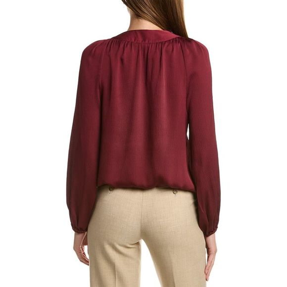 Max Studio Matte Satin Blouse - Picture 4 of 5